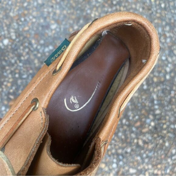 Vintage bass sugarloafer platform lace up oxfords natural leather sz 6 - Picture 5 of 6